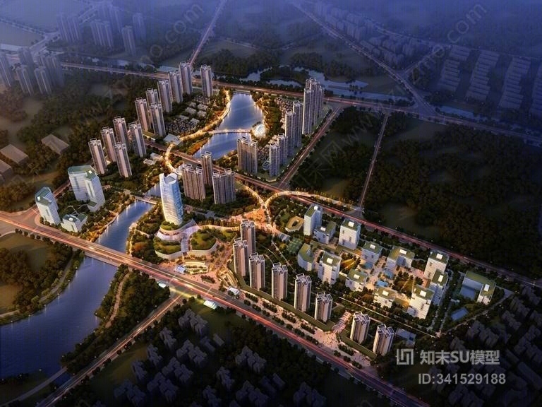 现代产业园SU模型下载【ID:341529188】