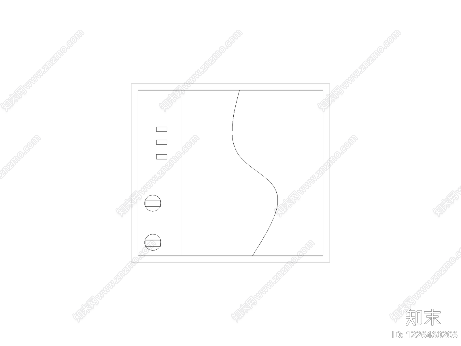 柜子cad施工图下载【ID:1226460206】