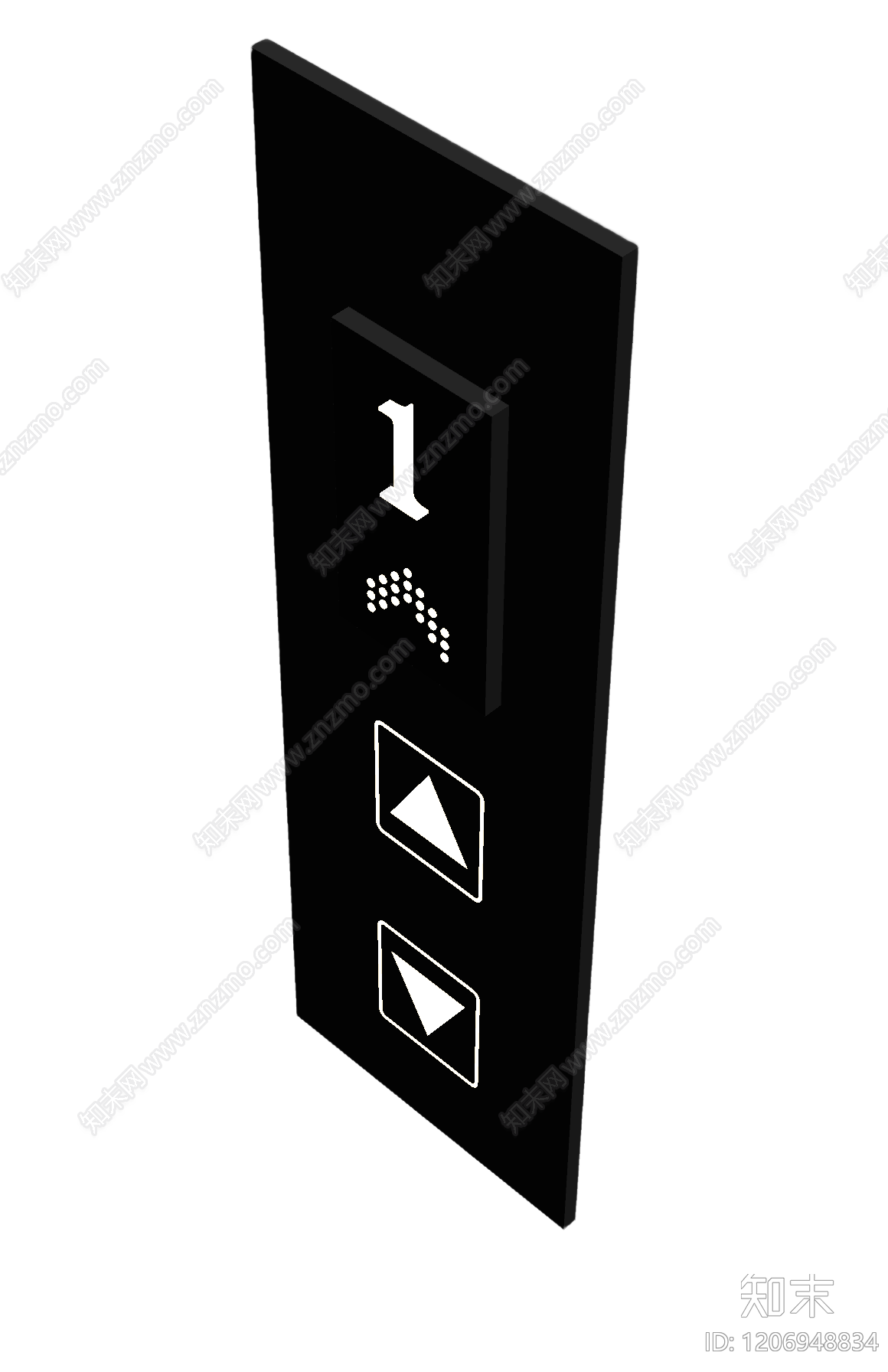 电梯楼层指示牌3D模型下载【ID:1206948834】