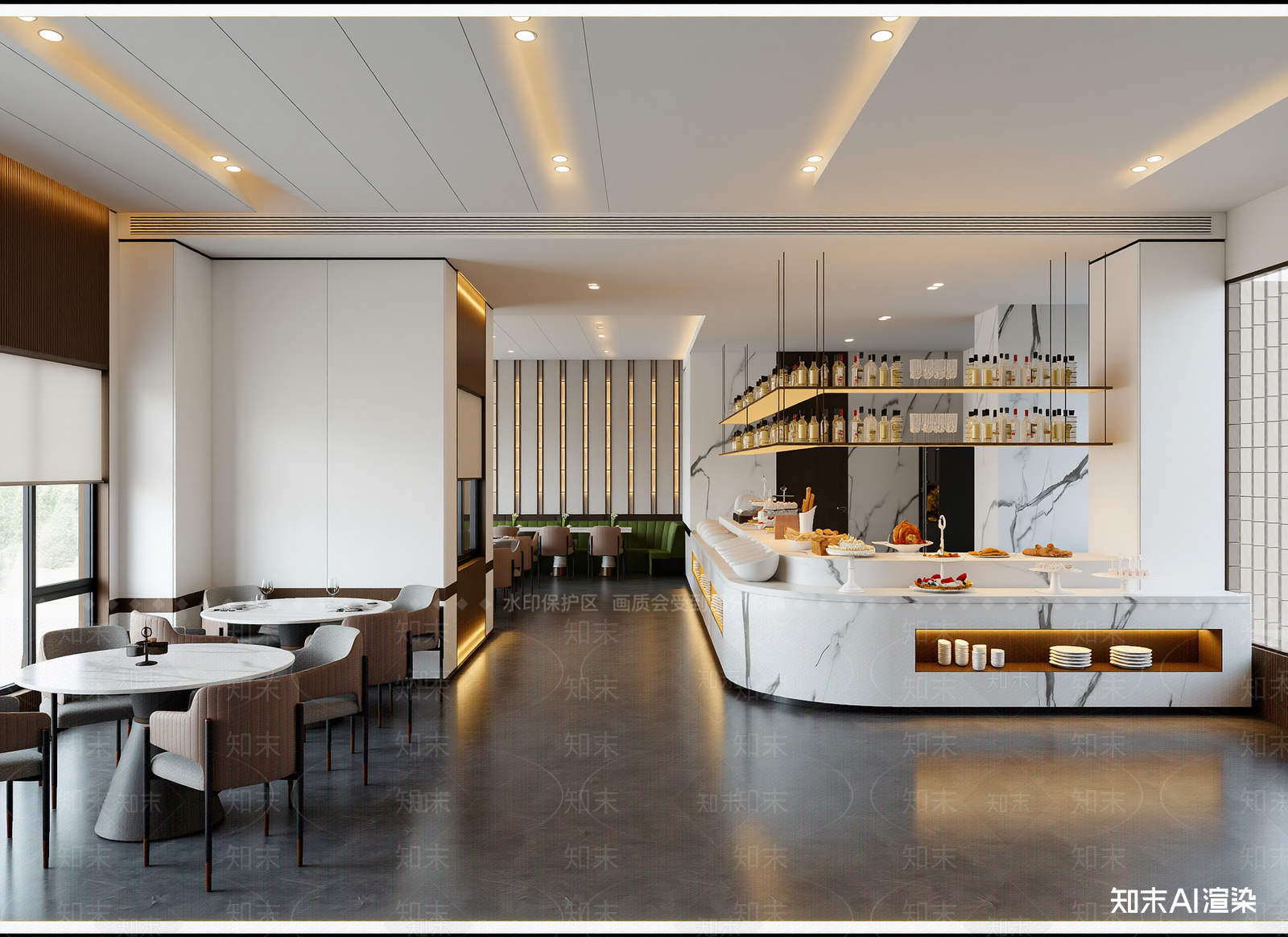 现代咖啡厅3D模型下载【ID:1214459100】