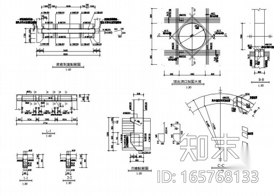 某市政工程顶管沉井详图cad施工图下载【ID:165768133】