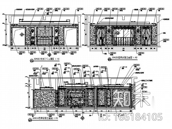 [山东]奢华假日五星级温泉度假中心装修设计图cad施工图下载【ID:166184105】