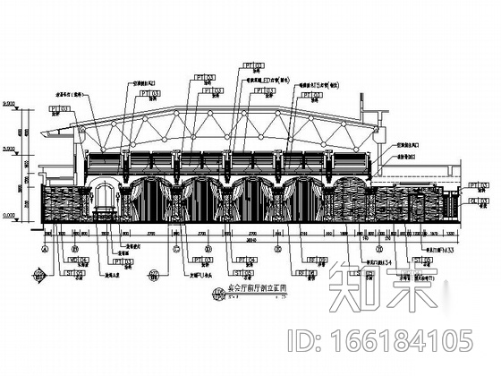 [山东]奢华假日五星级温泉度假中心装修设计图cad施工图下载【ID:166184105】