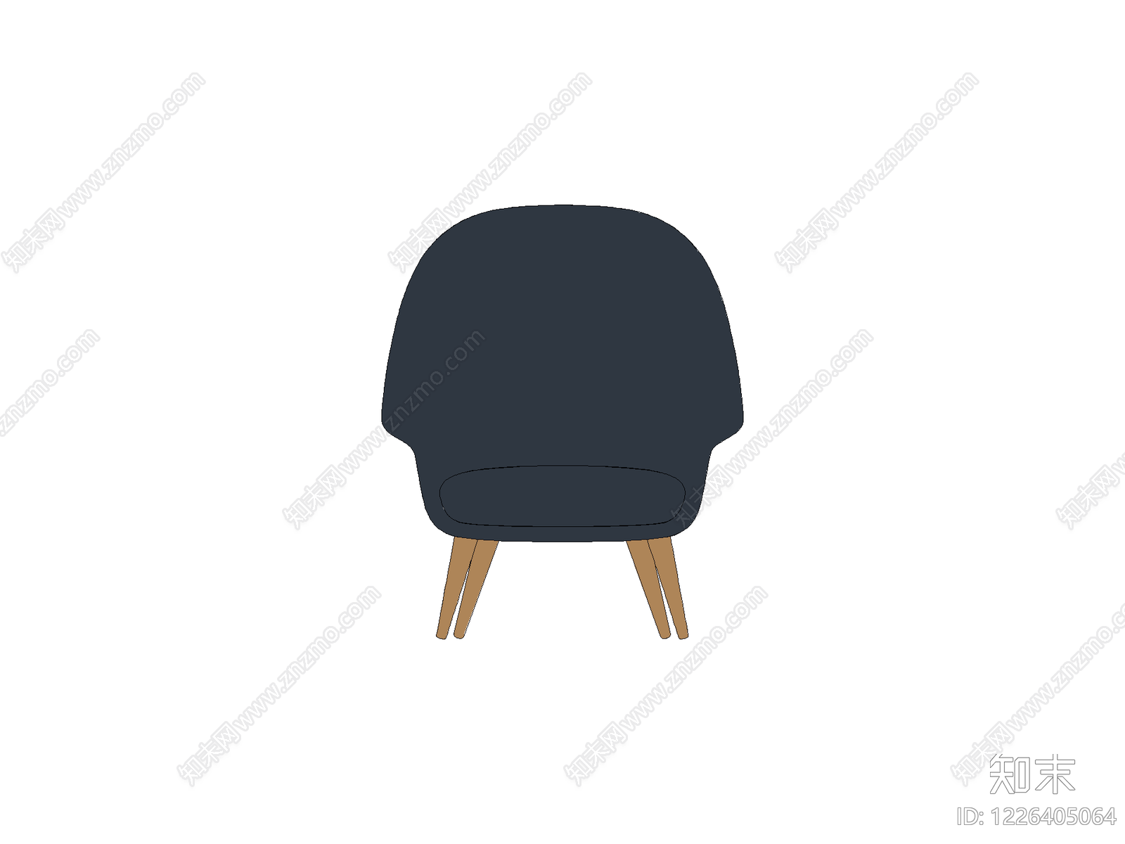 椅子cad施工图下载【ID:1226405064】