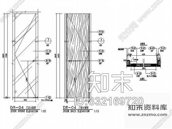 图块/节点广东某酒坊杂物间门详图cad施工图下载【ID:832169720】