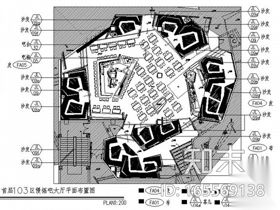 [山西]高档现代酒吧娱乐场所装修图（含效果方案）cad施工图下载【ID:165569138】