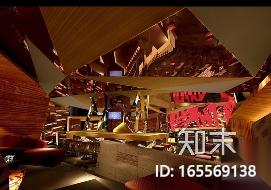 [山西]高档现代酒吧娱乐场所装修图（含效果方案）cad施工图下载【ID:165569138】