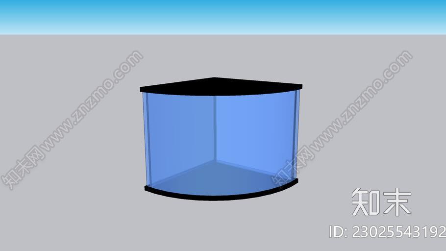 惊人的角落水箱，6加仑。SU模型下载【ID:1162060876】
