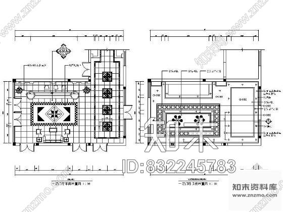 图块/节点洗浴中心门厅装饰详图cad施工图下载【ID:832245783】