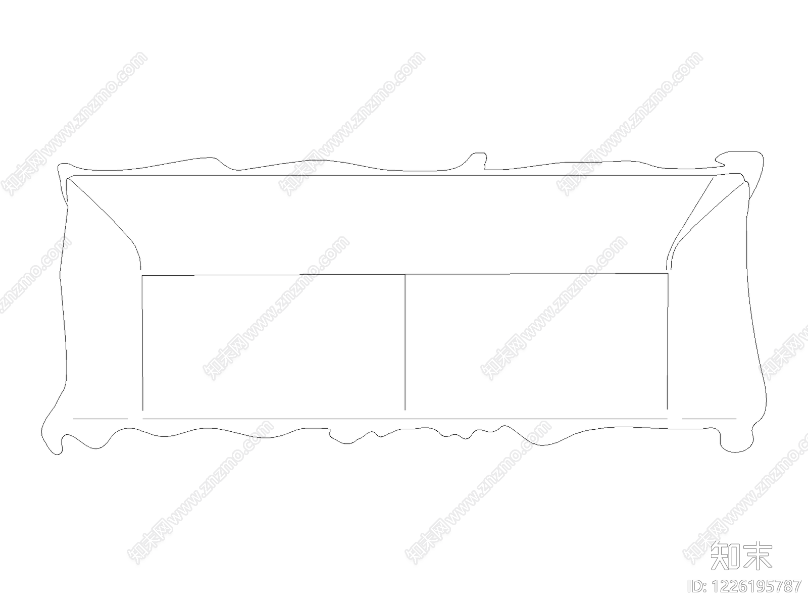 沙发cad施工图下载【ID:1226195787】