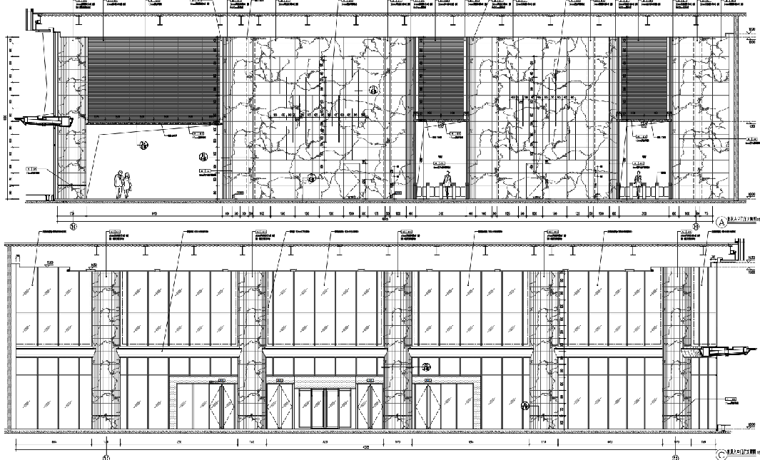 [上海]虹口金融街海伦中心办公楼施工图cad施工图下载【ID:161722122】