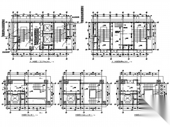 [浙江]现代风格23层酒店式公寓楼建筑施工图cad施工图下载【ID:166820191】