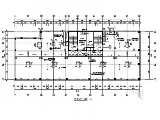 [浙江]现代风格23层酒店式公寓楼建筑施工图cad施工图下载【ID:166820191】