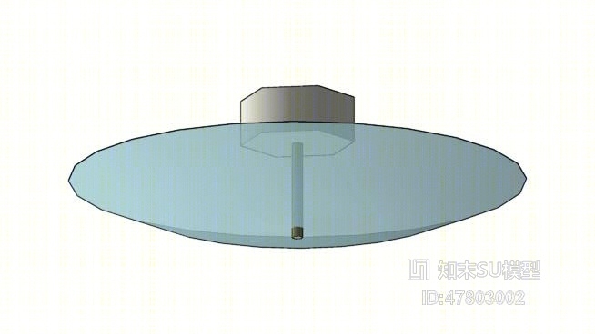 吸顶灯SU模型下载【ID:419331020】