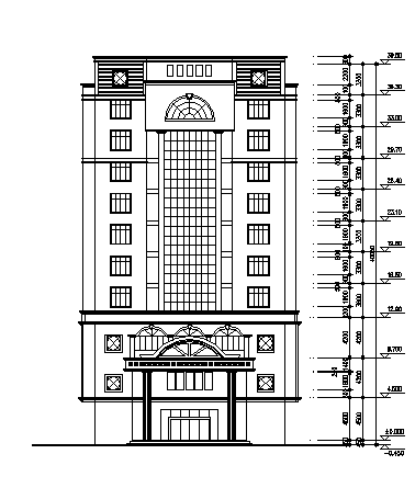 11层高框剪结构某酒店建筑施工图cad施工图下载【ID:160721179】