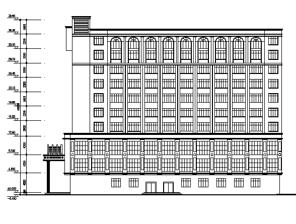 11层高框剪结构某酒店建筑施工图cad施工图下载【ID:160721179】