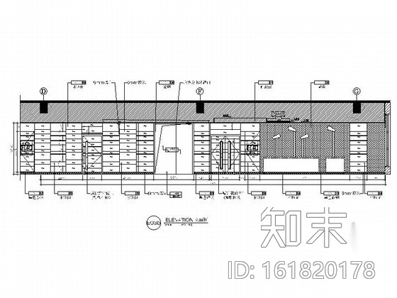 [深圳]知名品牌公司办公室装修图cad施工图下载【ID:161820178】