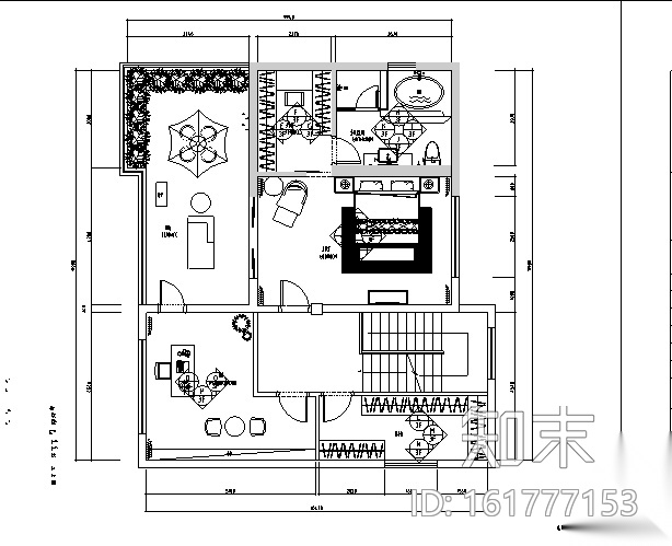 欧式风格住宅别墅设计施工图（附效果图+软装配置）cad施工图下载【ID:161777153】