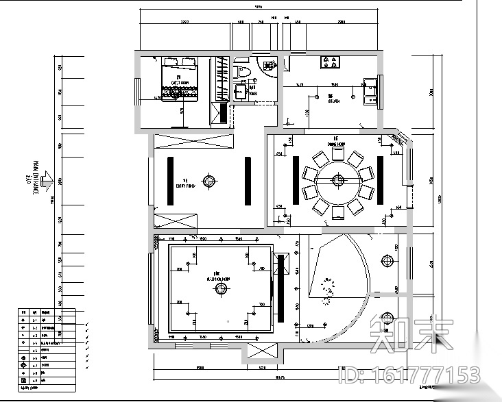 欧式风格住宅别墅设计施工图（附效果图+软装配置）cad施工图下载【ID:161777153】