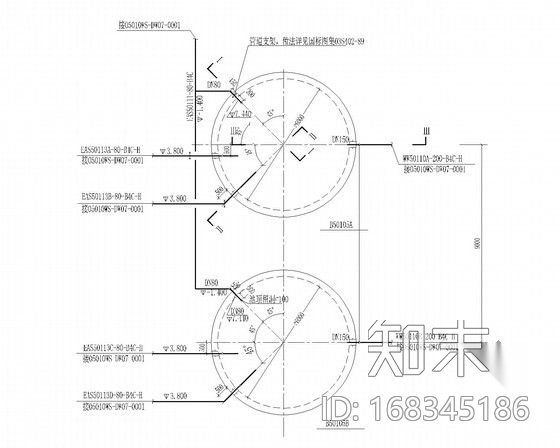 [辽宁]工业园区污水处理厂给排水图纸（工艺图、详图、安...cad施工图下载【ID:168345186】