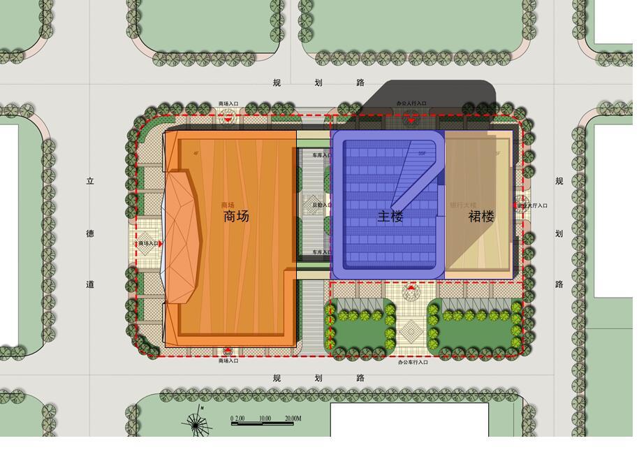 [江苏]无锡某银行办公楼营业大楼设计方案文本（包含视...cad施工图下载【ID:149932138】