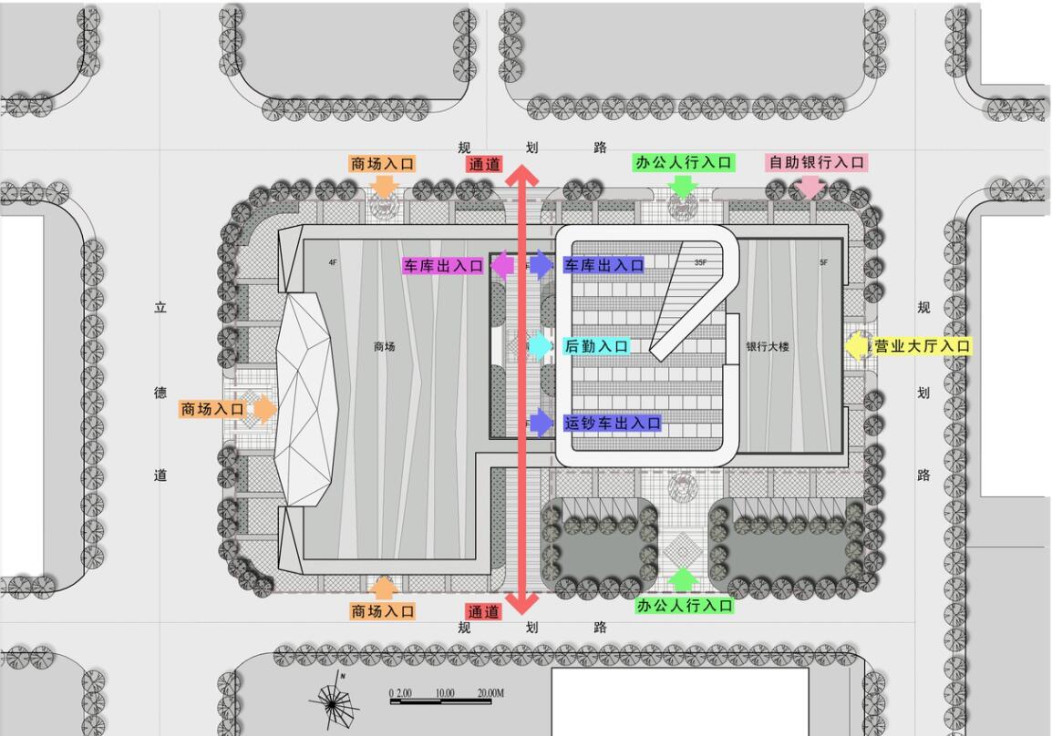 [江苏]无锡某银行办公楼营业大楼设计方案文本（包含视...cad施工图下载【ID:165943140】