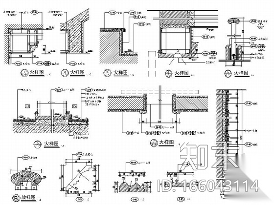 [佛山]某豪华住宅小区标准层电梯间装修图cad施工图下载【ID:166043114】