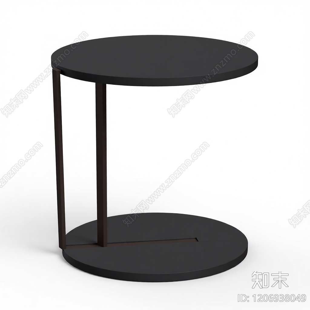 圆形双层茶几3D模型下载【ID:1206938049】