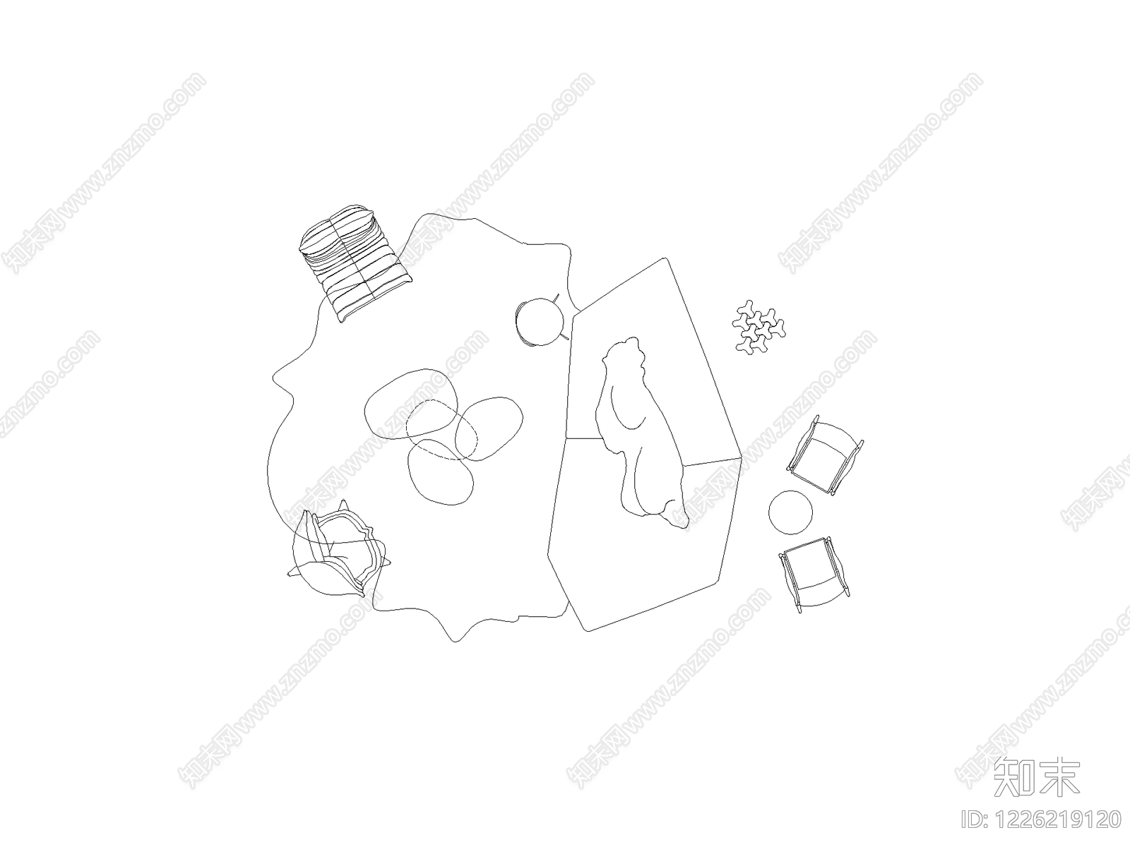现代,极简家装图库CAD图纸