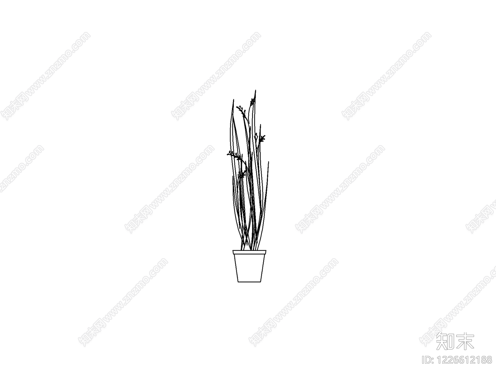 现代灌木种植CAD图纸