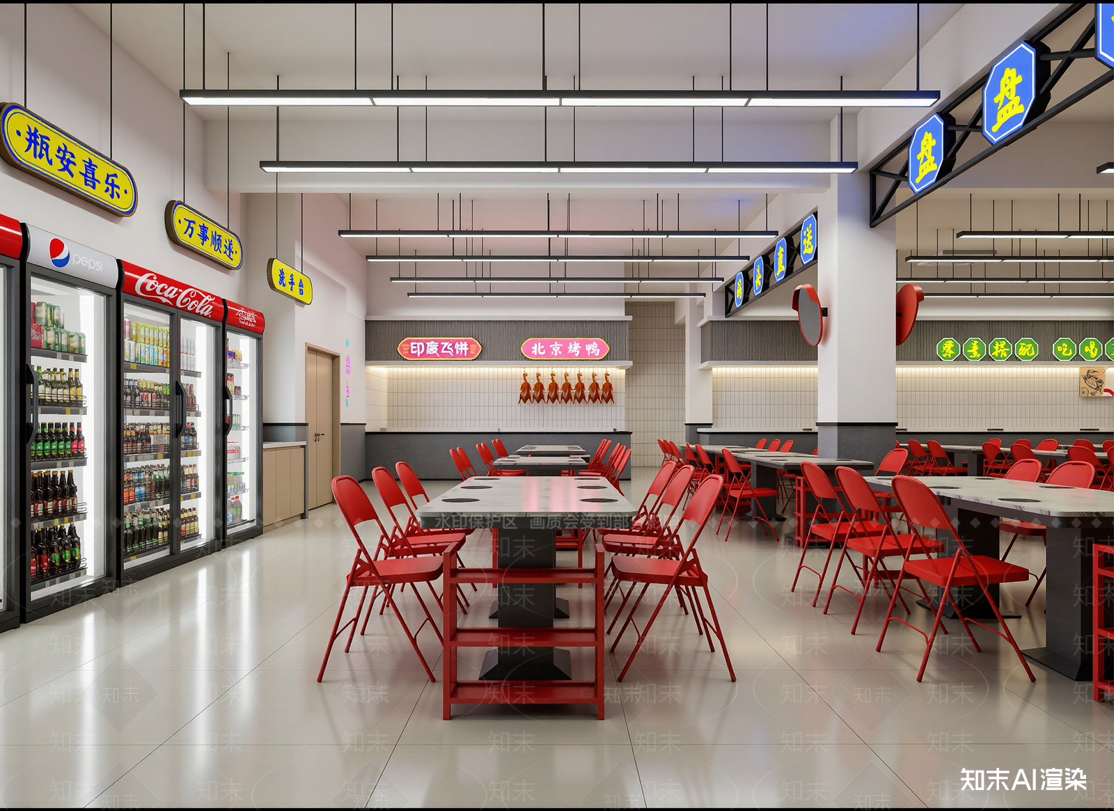现代快餐店3D模型下载【ID:1214853372】