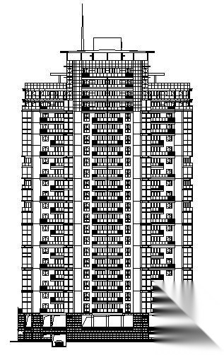 高层住宅施工图cad施工图下载【ID:149857141】