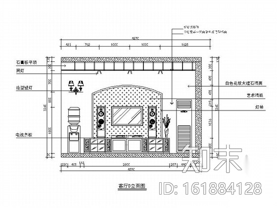 某精品现代时尚三居室装修施工图cad施工图下载【ID:161884128】