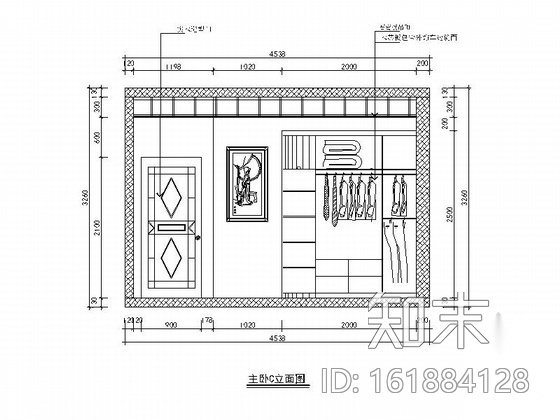 某精品现代时尚三居室装修施工图cad施工图下载【ID:161884128】