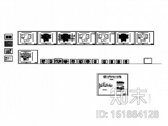 某精品现代时尚三居室装修施工图cad施工图下载【ID:161884128】