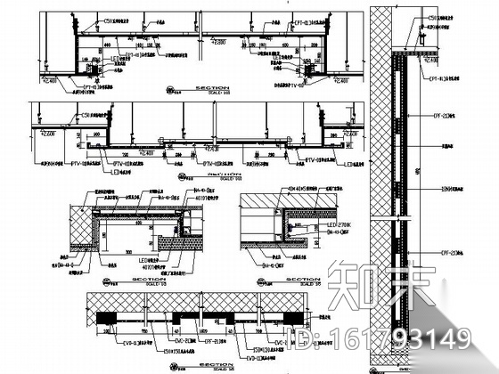 高档现代风格洗浴中心设计CAD装修图cad施工图下载【ID:161793149】