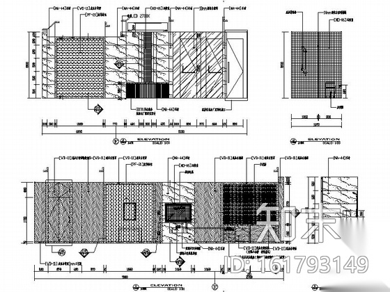 高档现代风格洗浴中心设计CAD装修图cad施工图下载【ID:161793149】