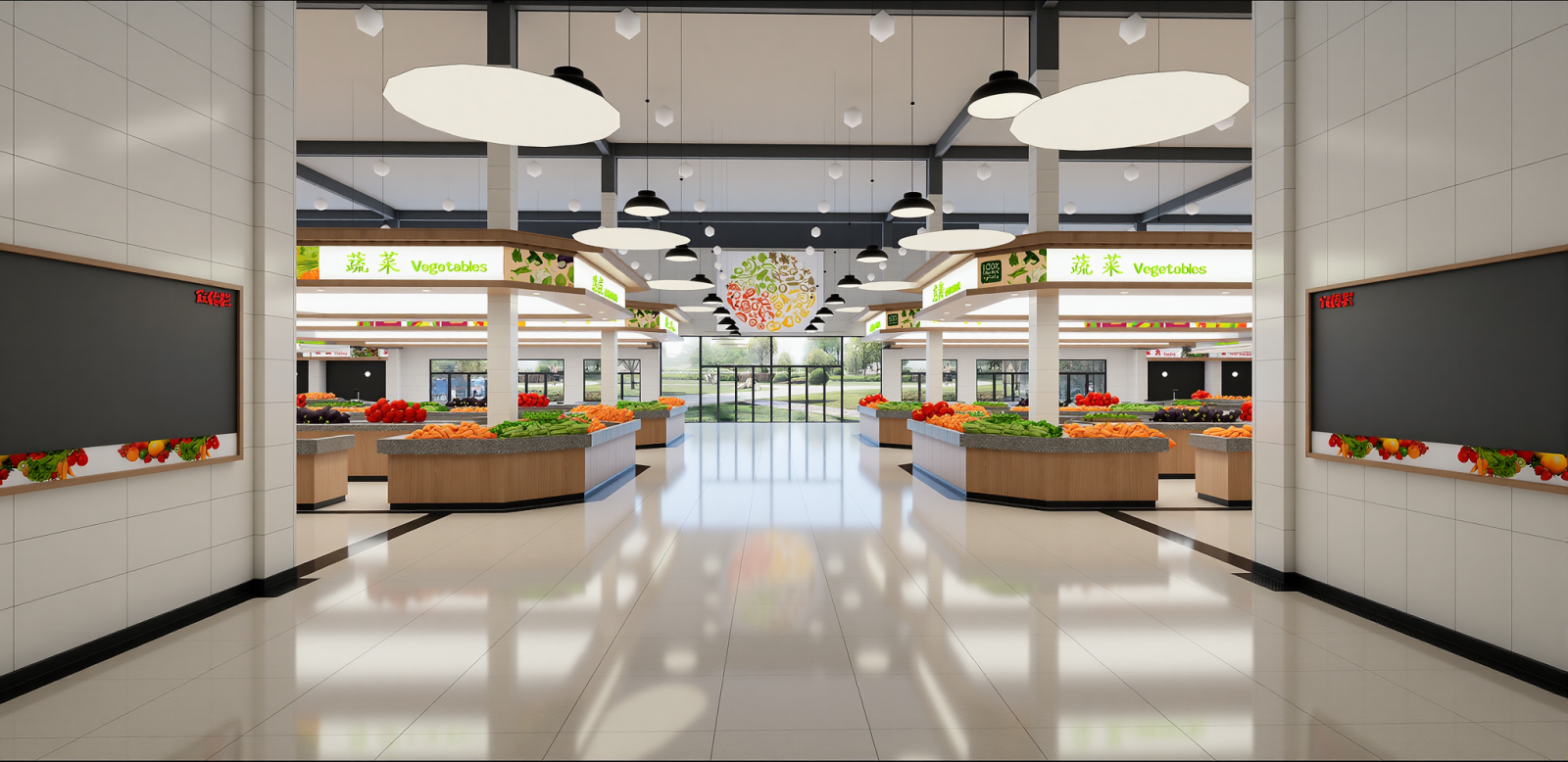 现代超市SU模型下载【ID:1215207169】