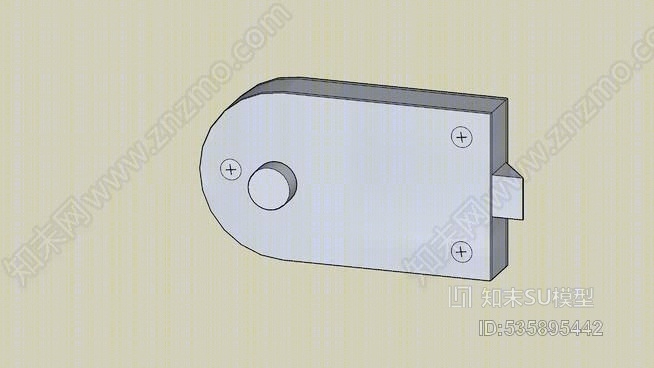 kv989秘密门门锁SU模型下载【ID:535895442】