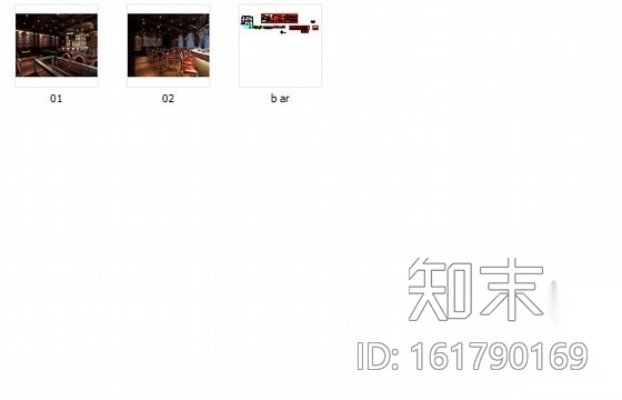 [安徽]时尚休闲酒吧室内装修施工图（含效果图）cad施工图下载【ID:161790169】