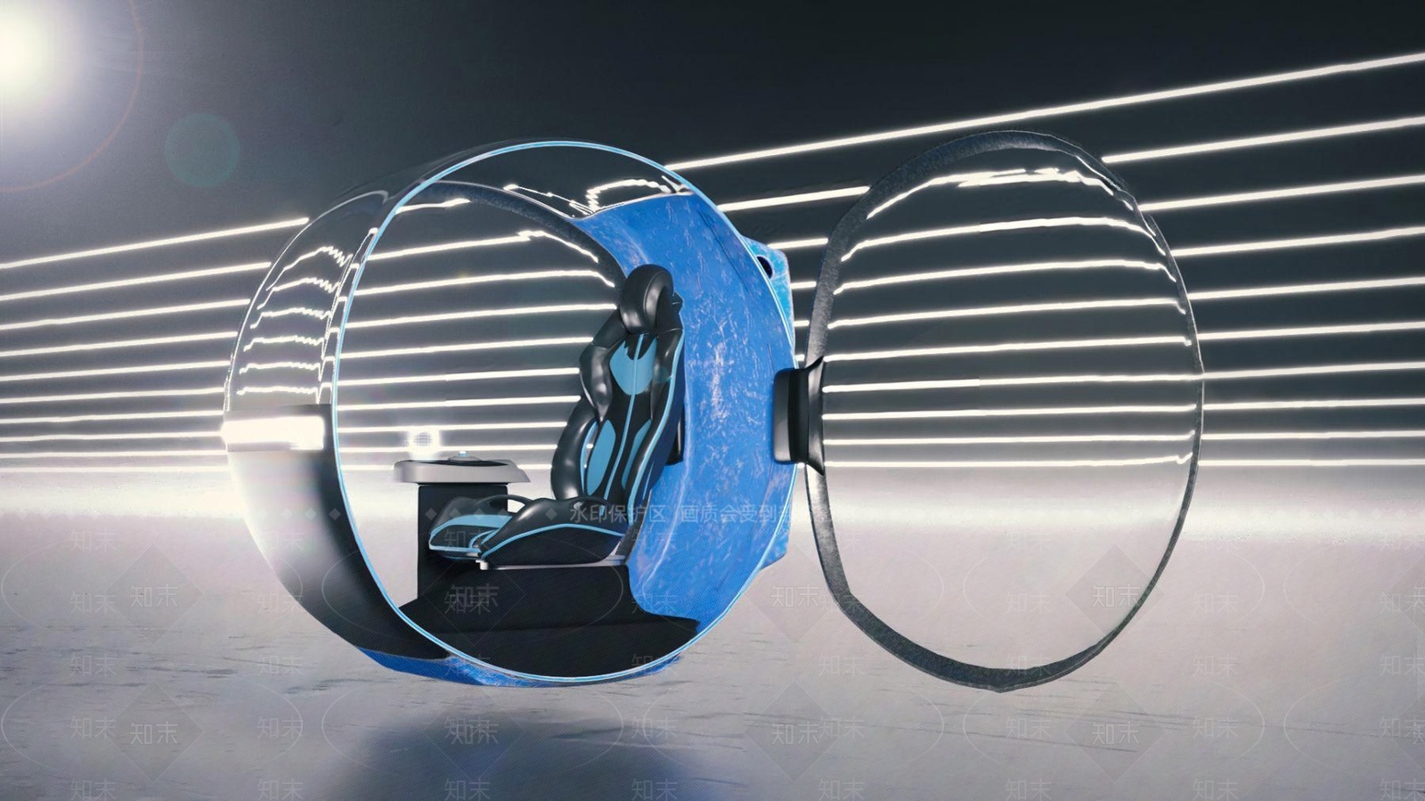 现代VR电竞椅3D模型下载【ID:1108673000】