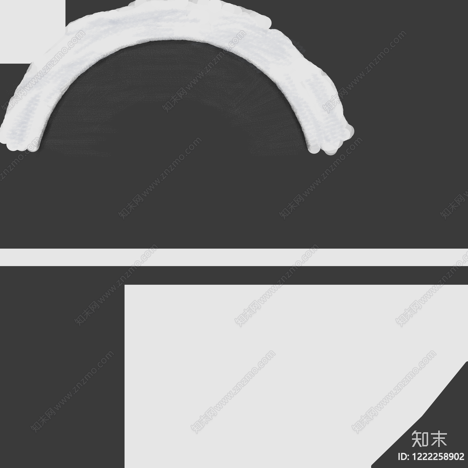 黑白挂画高清贴图材质