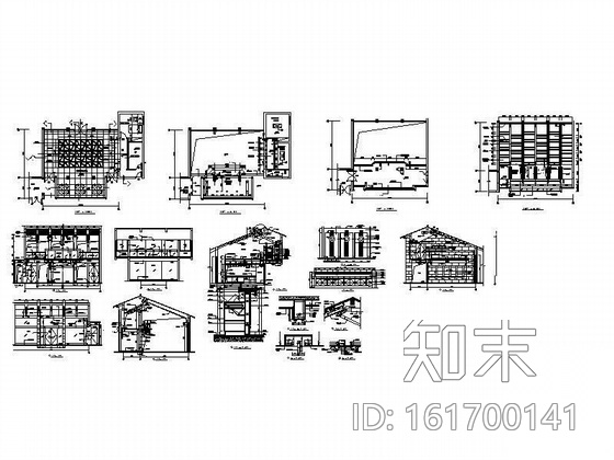 宾馆门厅施工图cad施工图下载【ID:161700141】