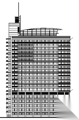 [金山]某十九层医院建筑扩初图（带效果图）cad施工图下载【ID:166805134】