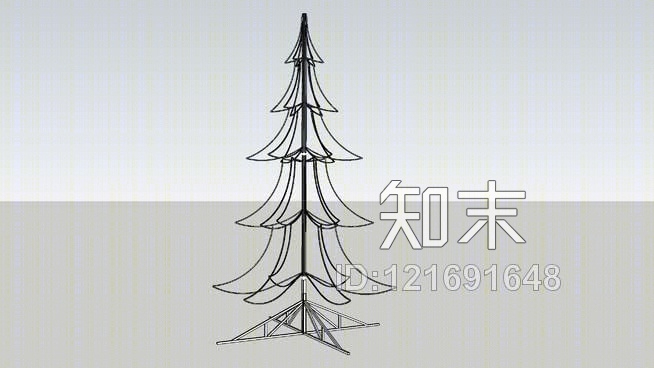 圣诞树，圣诞树SU模型下载【ID:121691648】