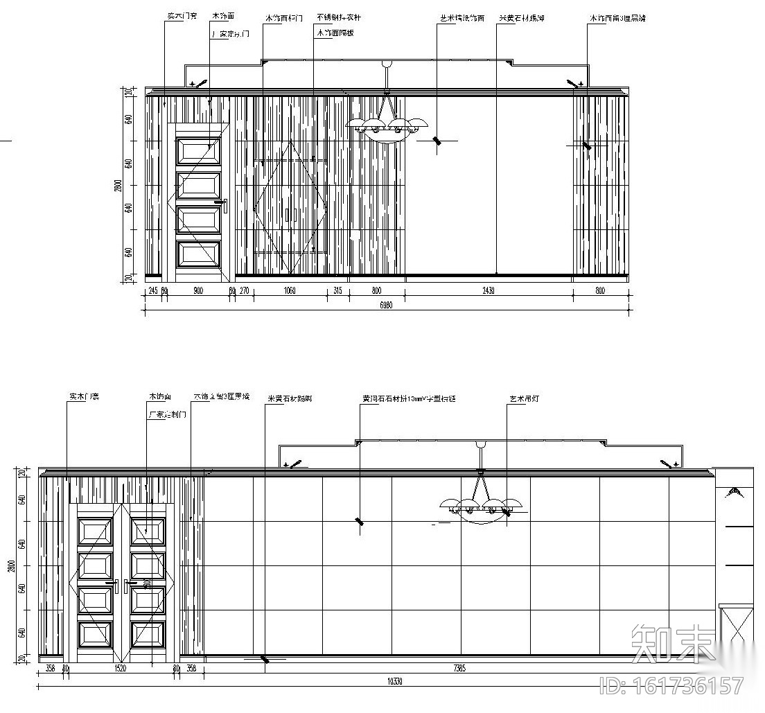 [义乌]某小型精品酒店全套装饰施工图（附效果图）cad施工图下载【ID:161736157】