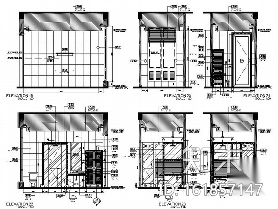 [海南]生态休闲度假酒店别墅室内装修CAD施工图(含效果图...施工图下载【ID:161857147】