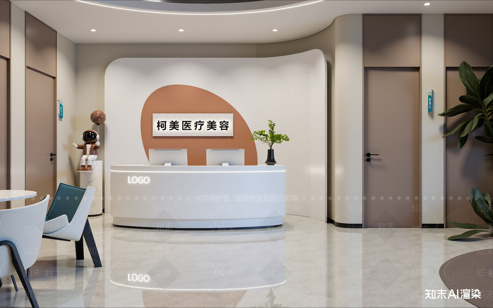 现代美容院3D模型下载【ID:1214170150】