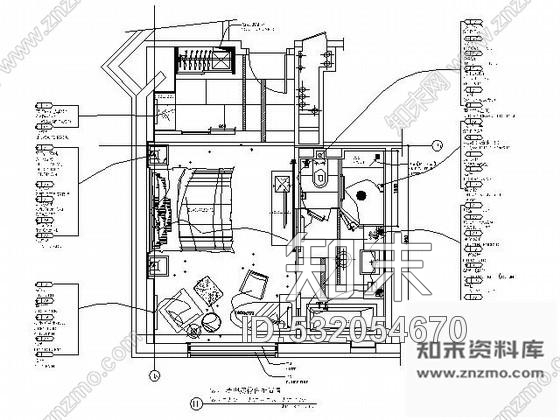 施工图成都高档商务酒店标准客房T7施工图cad施工图下载【ID:532054670】