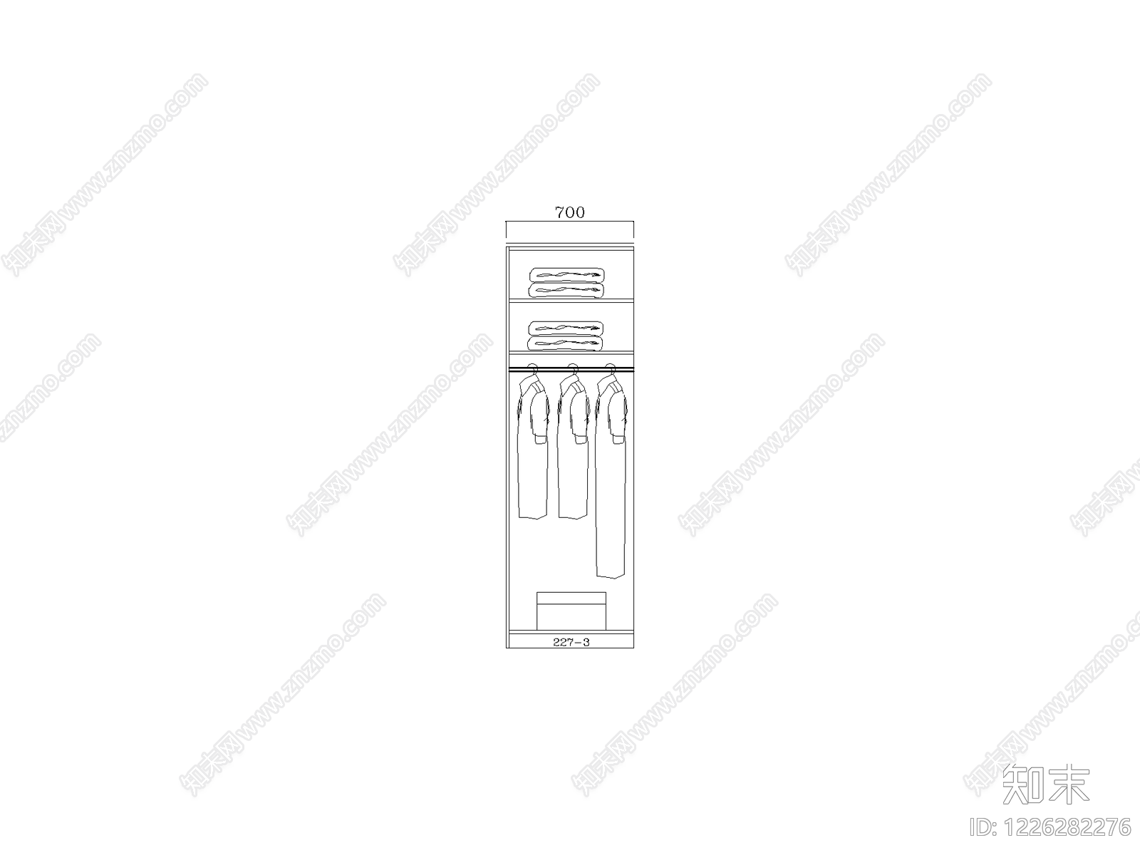 柜子cad施工图下载【ID:1226282276】